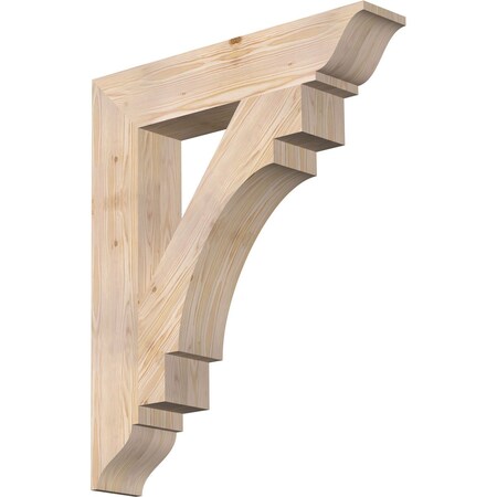 Ekena Millwork Merced Traditional Smooth Bracket, Douglas Fir, 5 1/2"W x 30"D x 36"H BKT06X30X36MRC01SDF